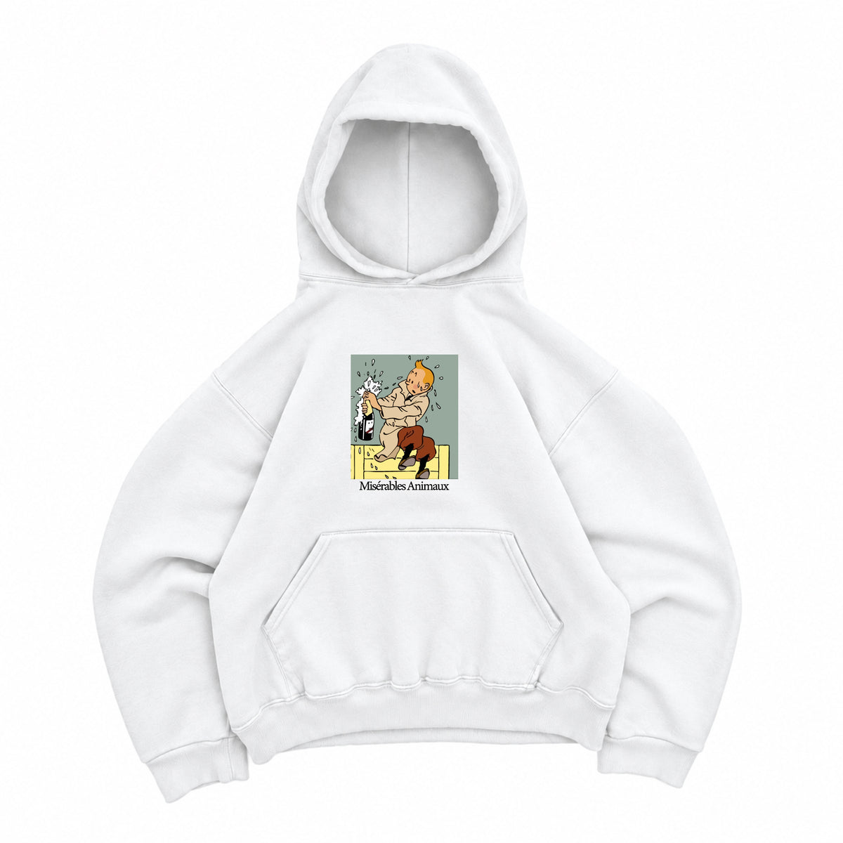 TINT MISERABLES ANIMAUX GRAPHIC HOODIE