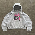 New York Yankees graphic BOOTLEG boxy fit hoodie  "pink robbery"
