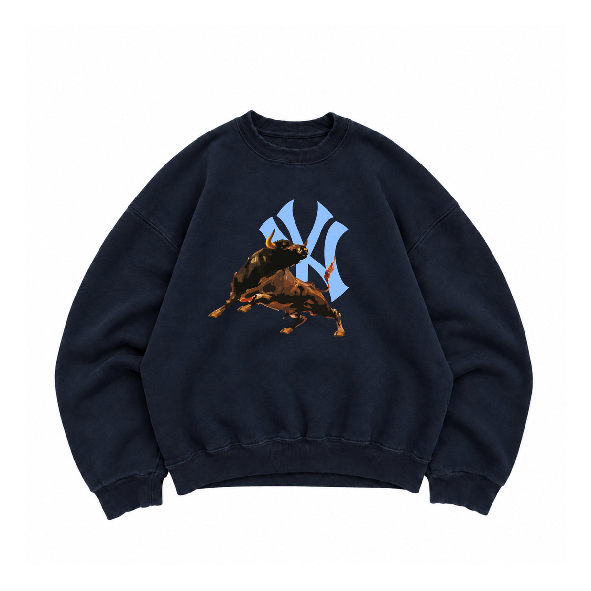 NEW YORK THE BULL GRAPHIC CREWNECK