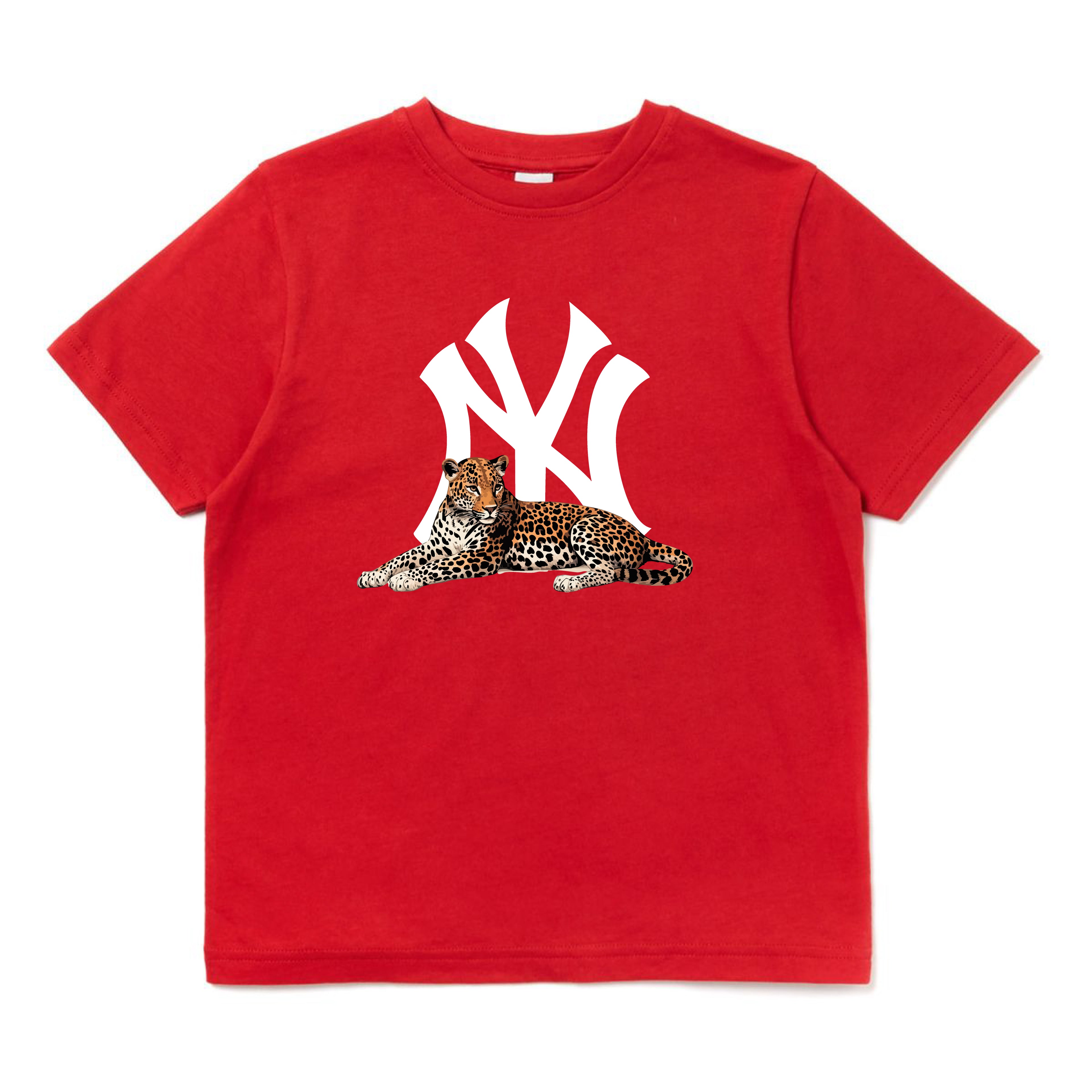 NEW YORK "SITTED" CHEETAH GRAPHIC TEE