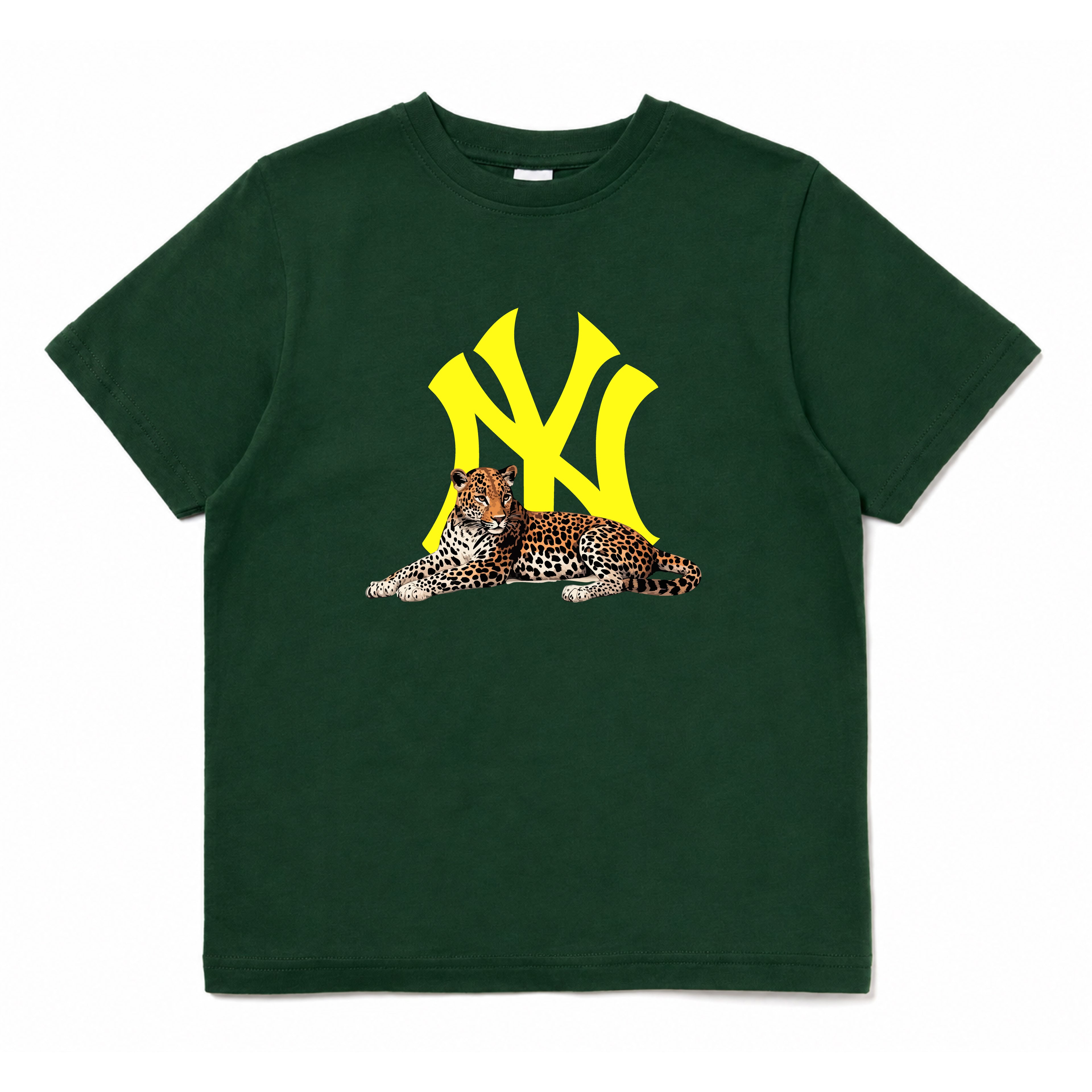 NEW YORK "SITTED" CHEETAH GRAPHIC TEE