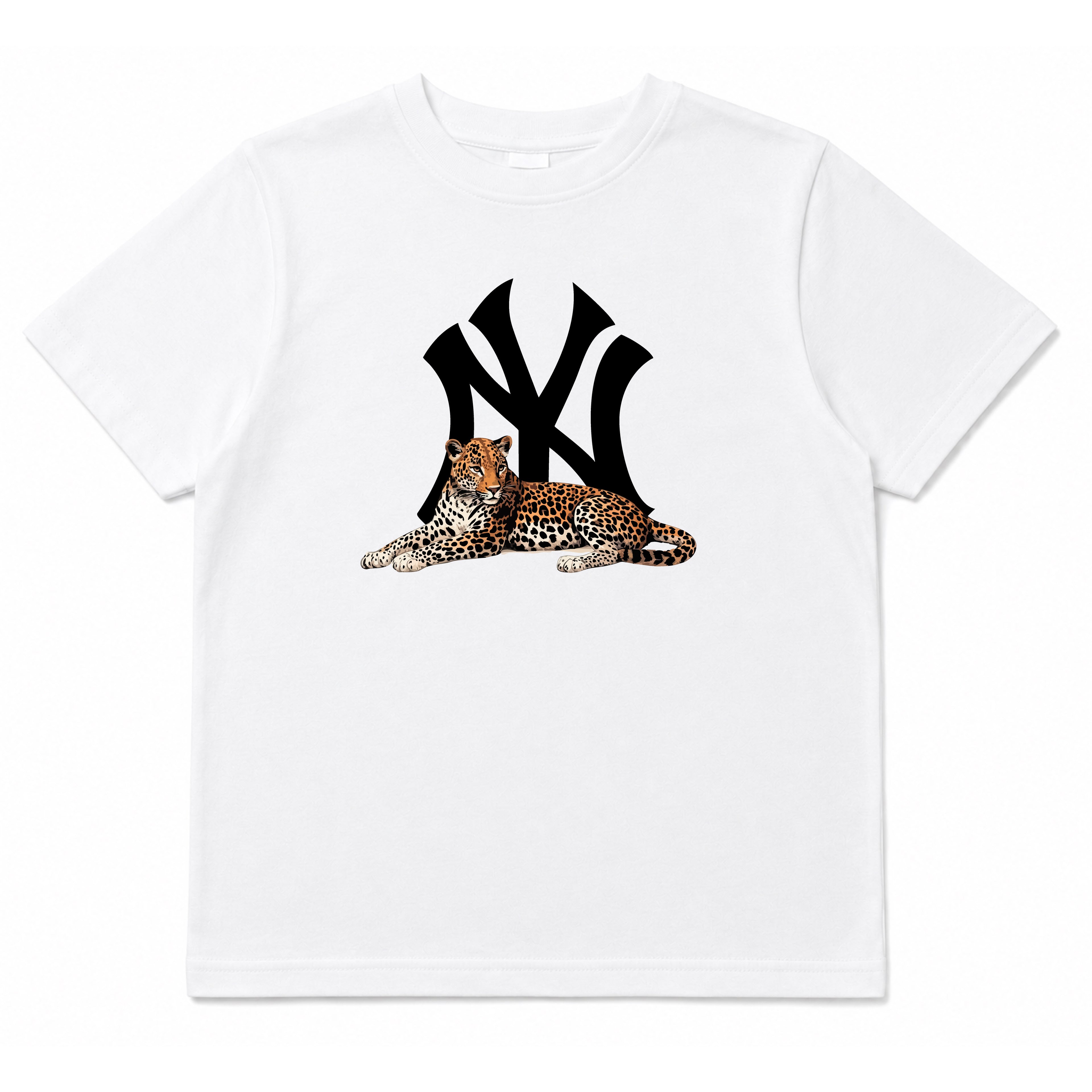 NEW YORK "SITTED" CHEETAH GRAPHIC TEE