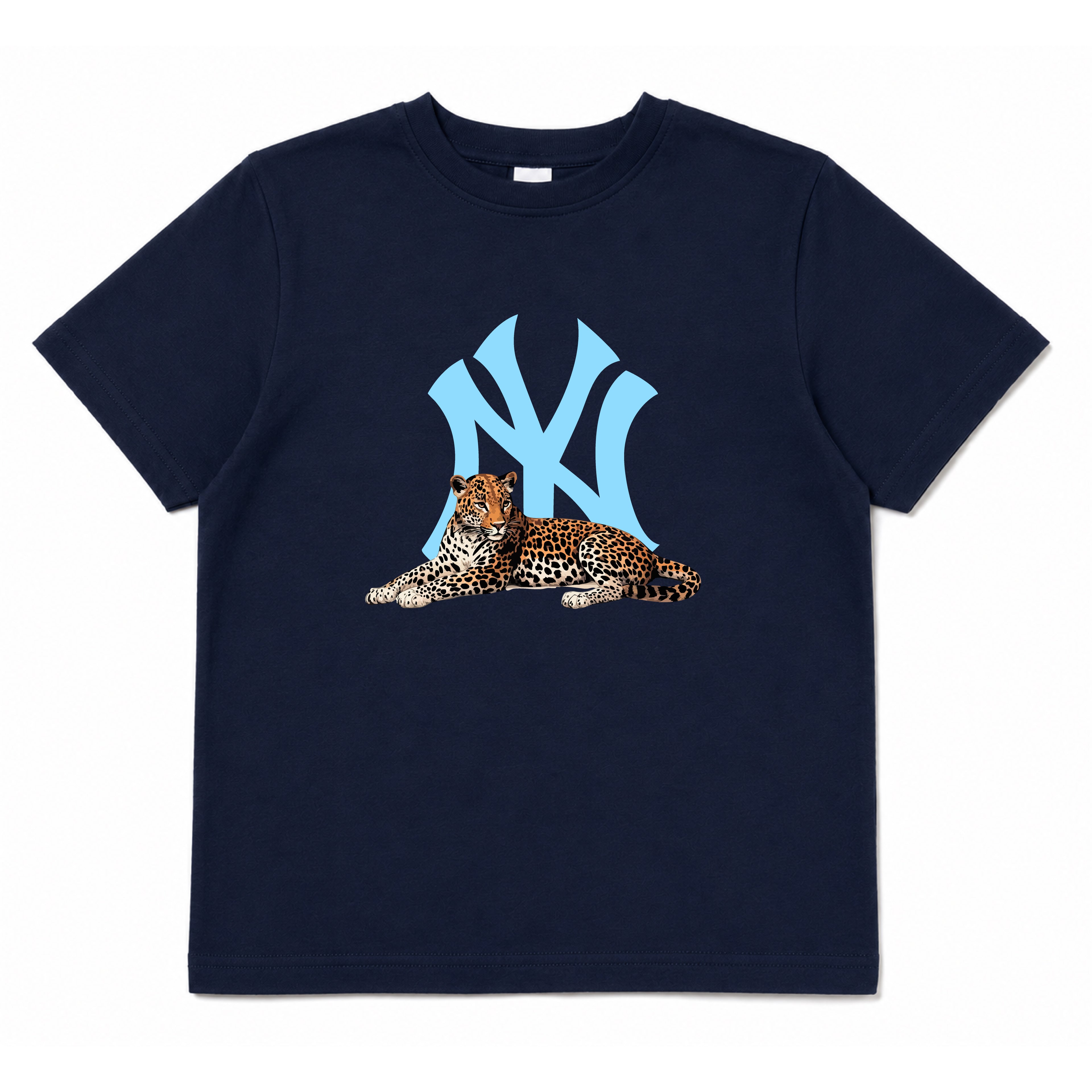 NEW YORK "SITTED" CHEETAH GRAPHIC TEE