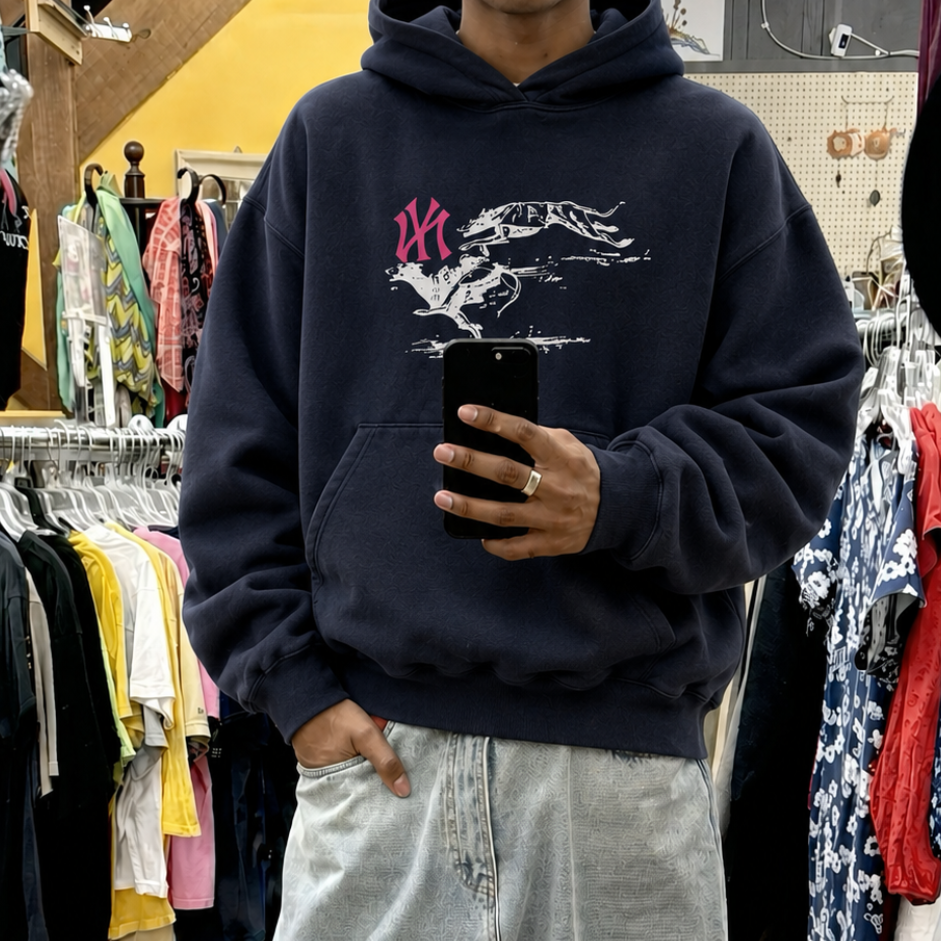 NEW YORK ALWAYS THE GALGOS GRAPHIC HOODIE
