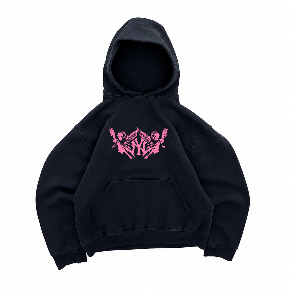 NEW YORK PINK ANGELS GRAPHIC HOODIE