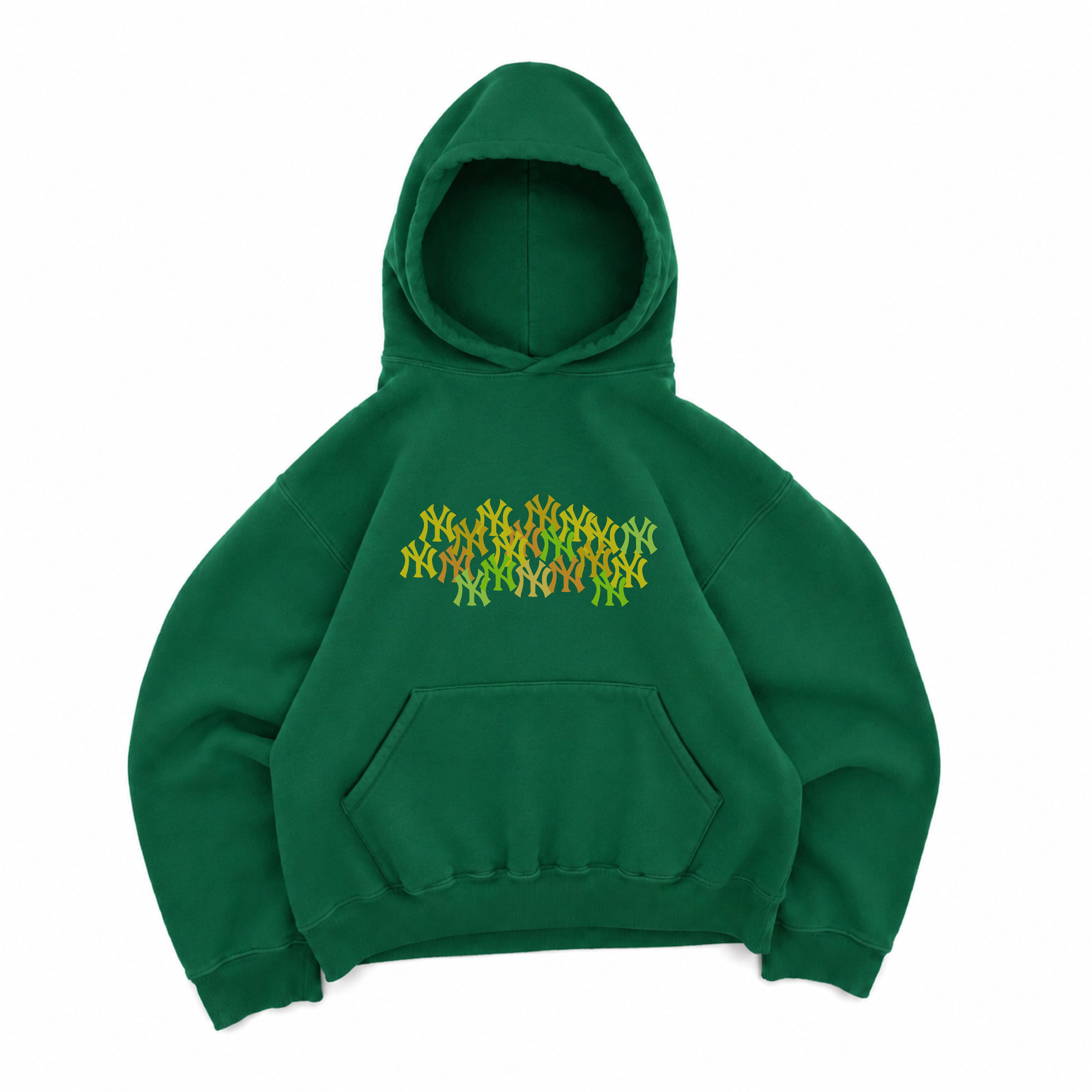 NEW YORK MULTIPLE LOGOS GRAPHIC HOODIE