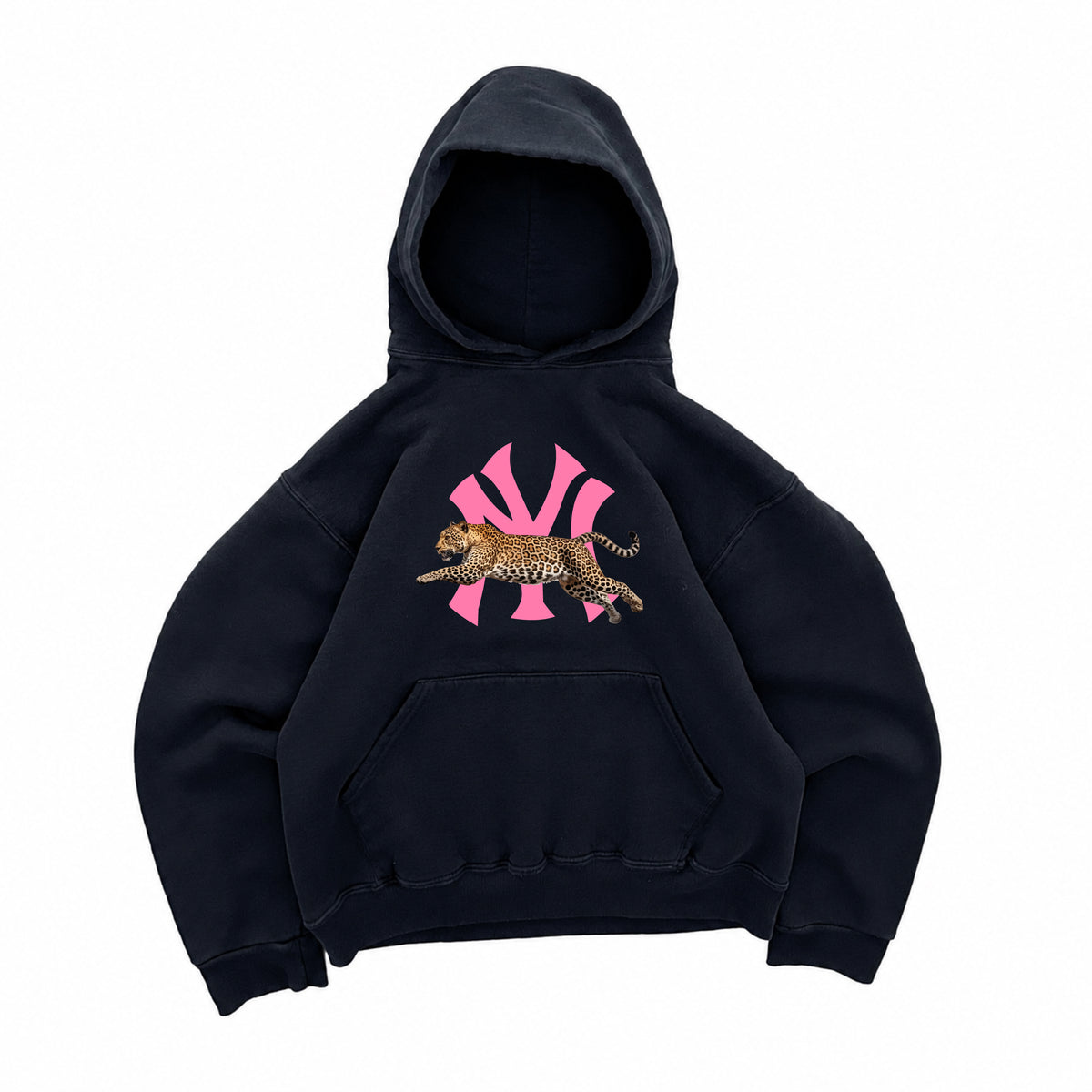 NEW YORK JUMPING CHEETAH GRAPHIC HOODIE
