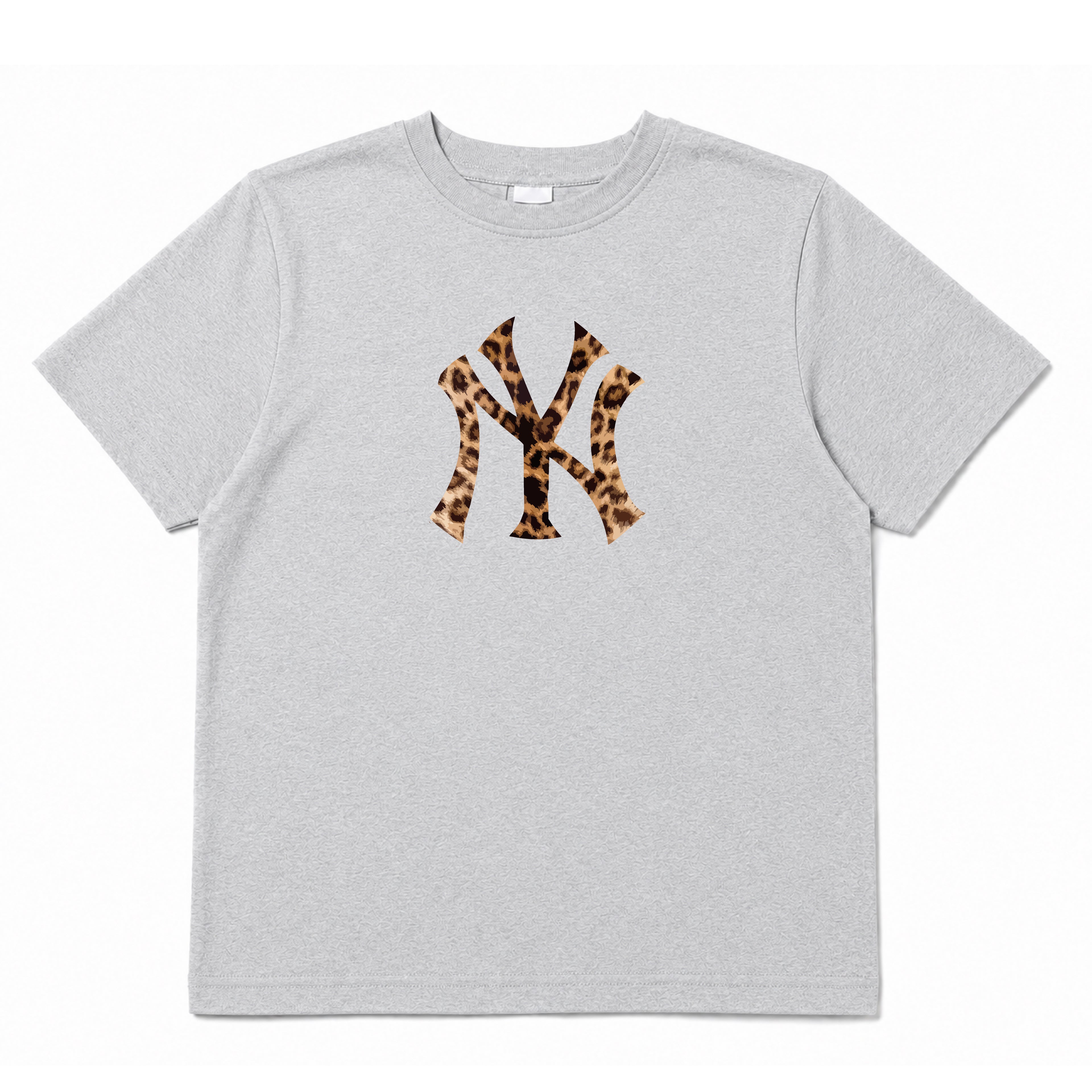 NEW YORK T-shirt met cheetahprint