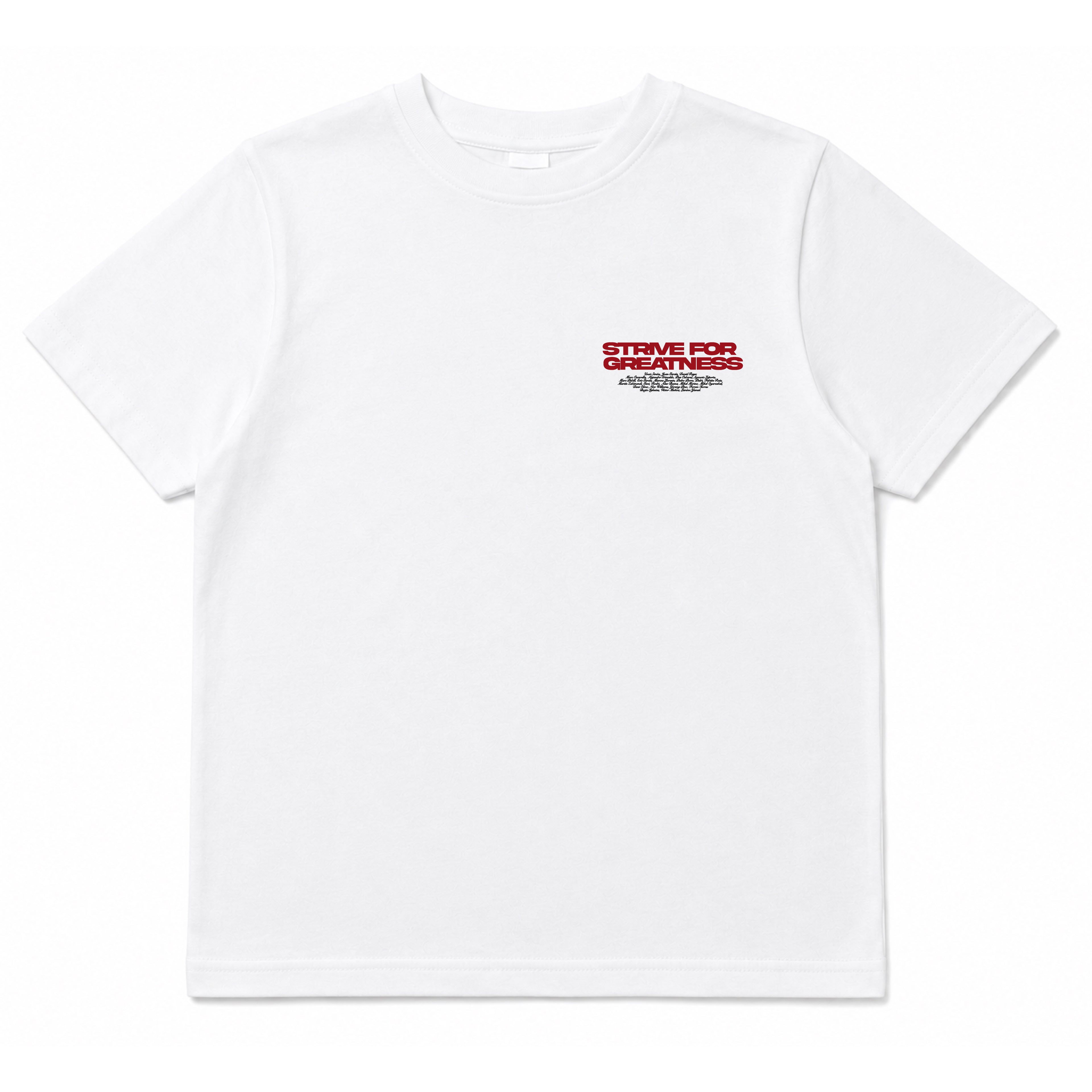 LA ROJA "STRIVE FOR GREATNESS" GRAPHIC TEE