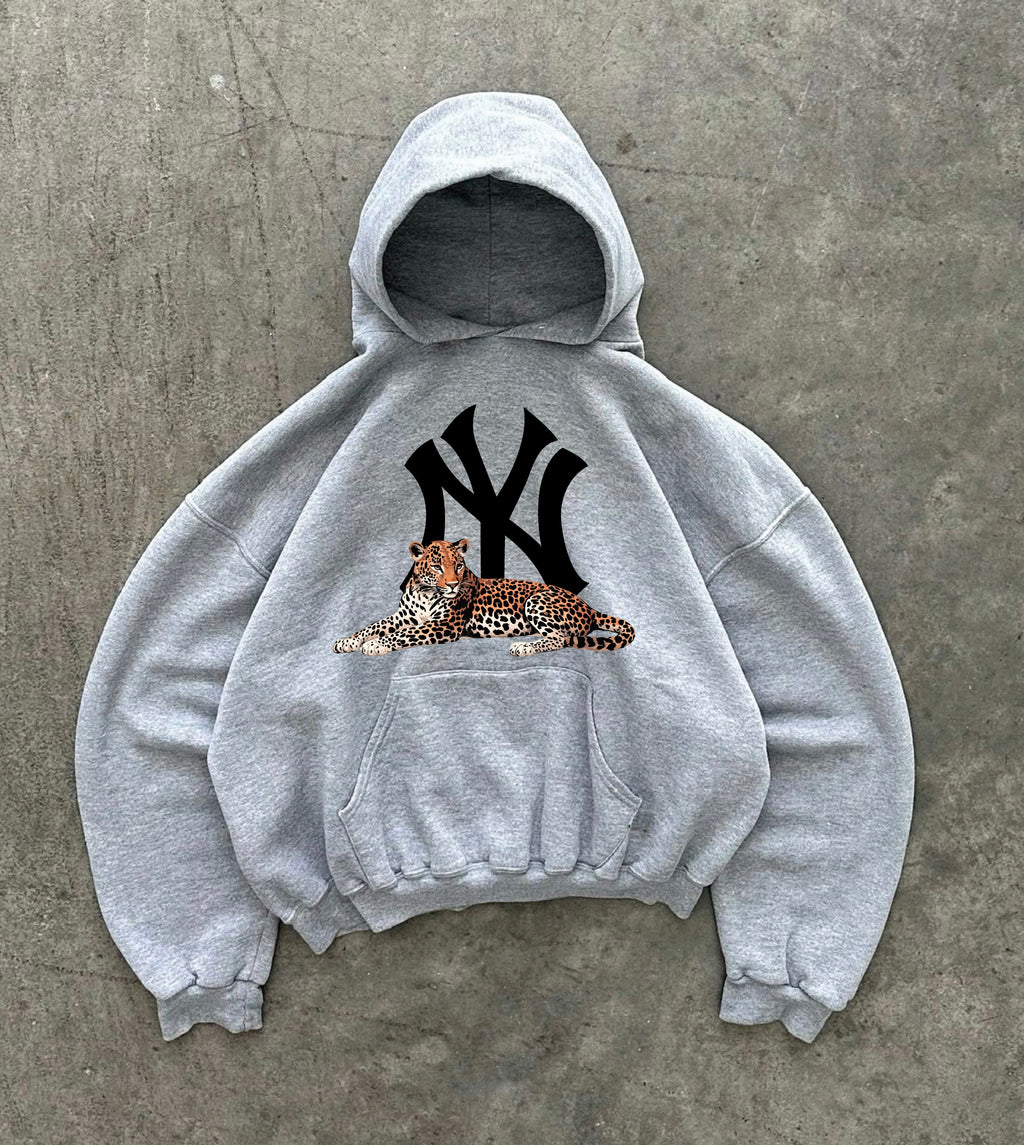 New York Yankees graphic hoodie "black cheetah"