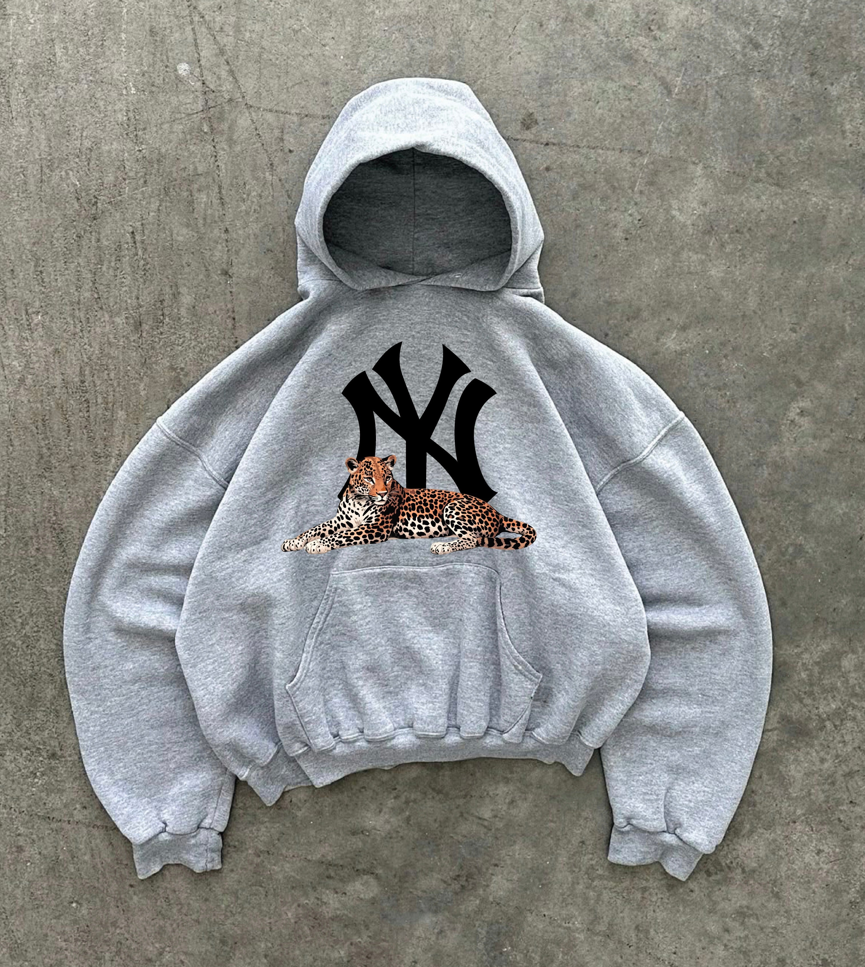 New York Yankees graphic hoodie "black cheetah"