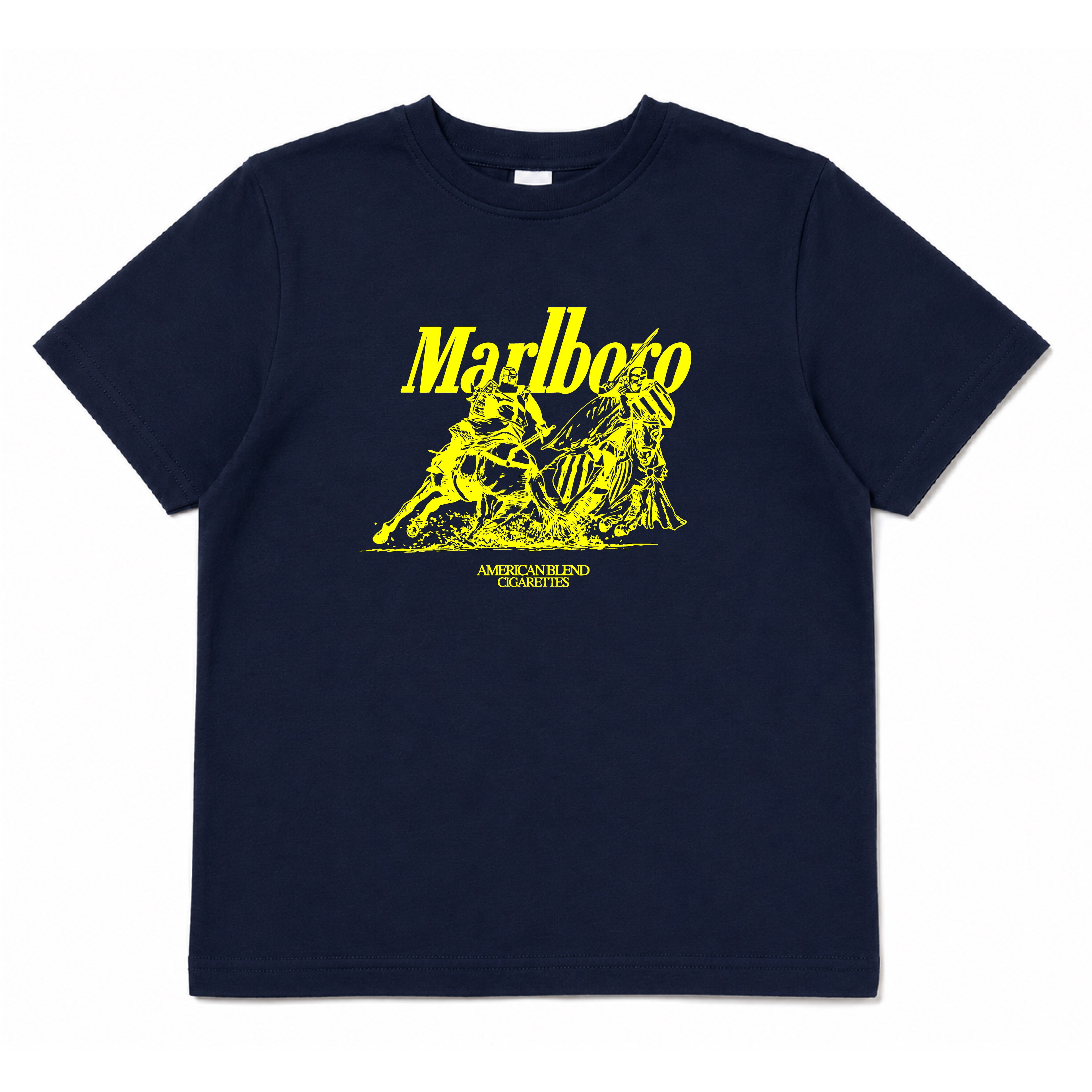 MARLBORO-shirt met Dark Knights-grafiek