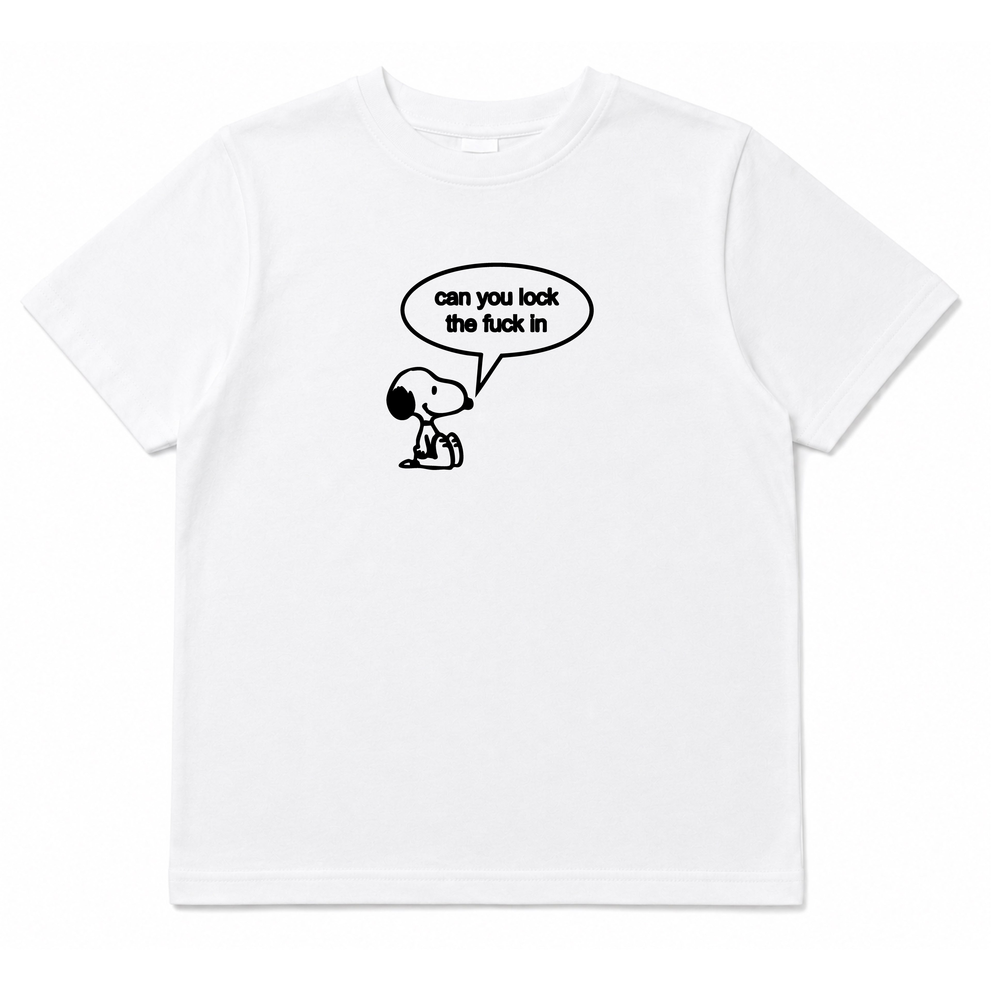 CAN YOU LOCK TF IN-shirt met grafiek (beperkte oplage)