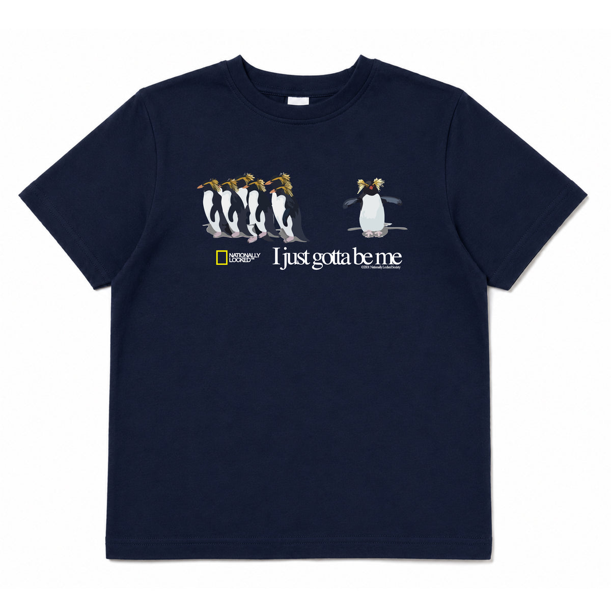 NATIONALLY LOCKED-shirt met Never Stop Running-cheetahgrafiek