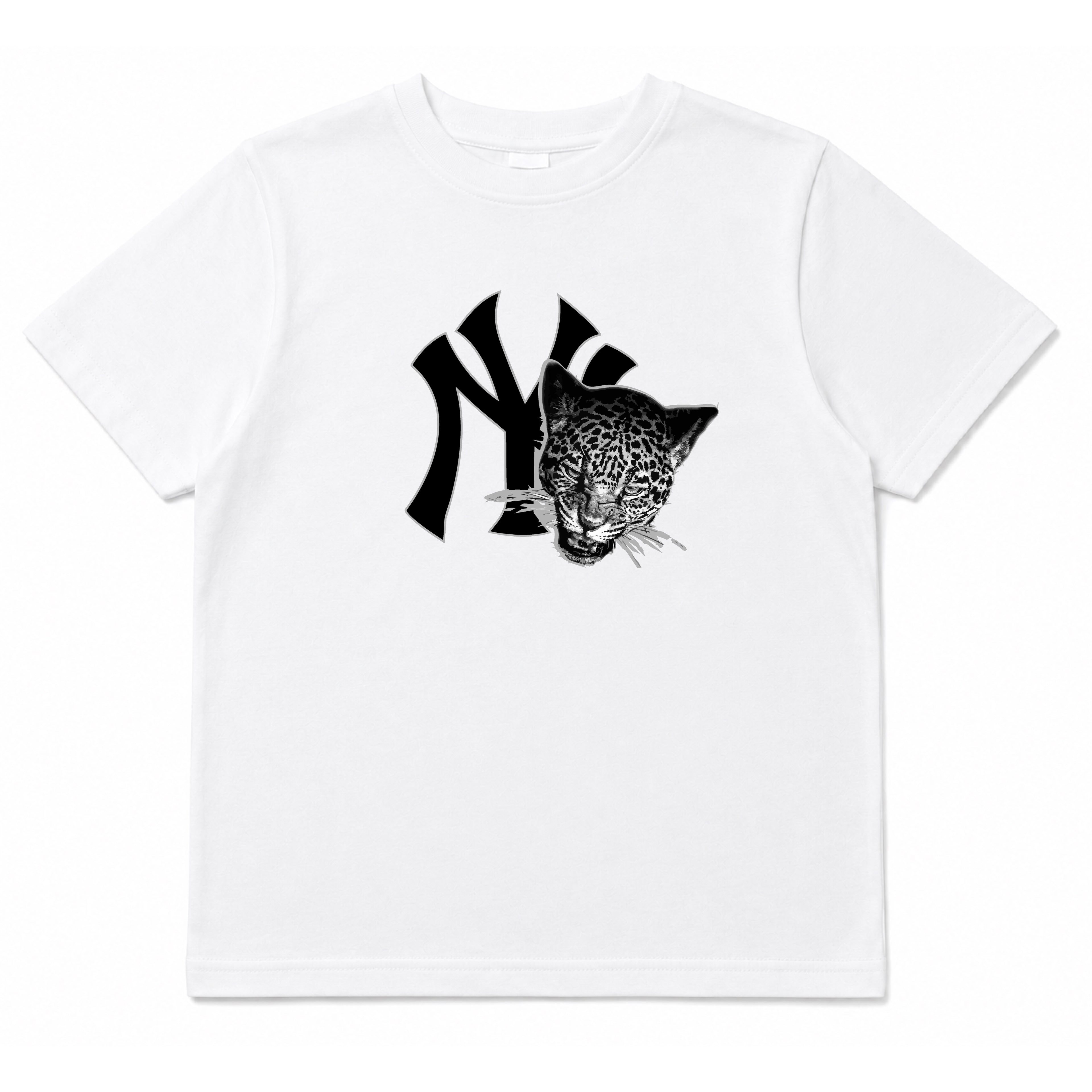 NEW YORK GREY CHEETAH GRAPHIC TEE