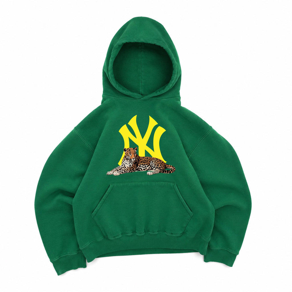 NEW YORK SITTING CHEETAH GRAPHIC HOODIE